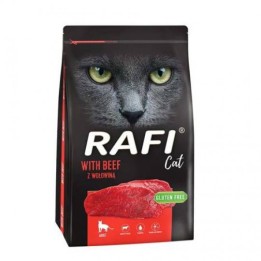 Rafi Cat z wołowiną - karma sucha dla kota 7 kg