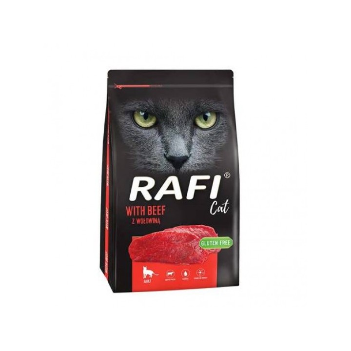 Rafi Cat z wołowiną - karma sucha dla kota 7 kg
