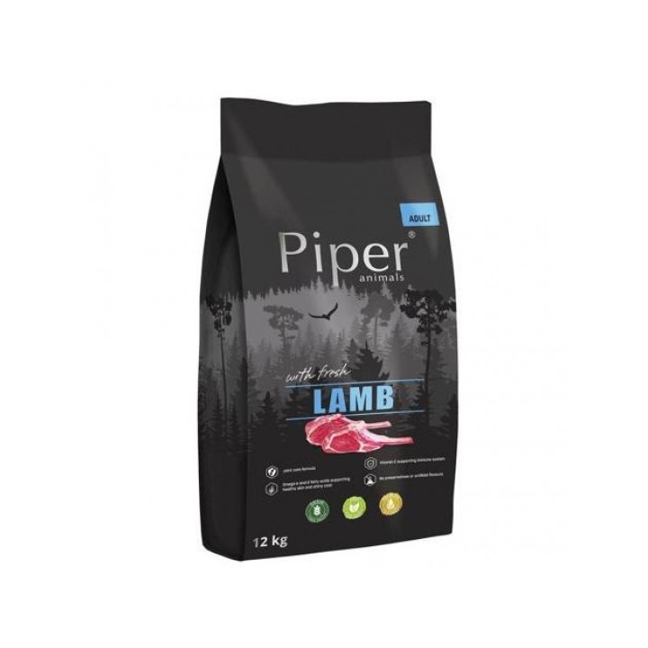 Piper Animals ze świeżą jagnięciną karma sucha dla psa 12 kg