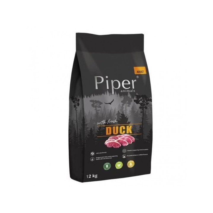 Piper Animals ze świeżą kaczką karma sucha dla psa 12 kg