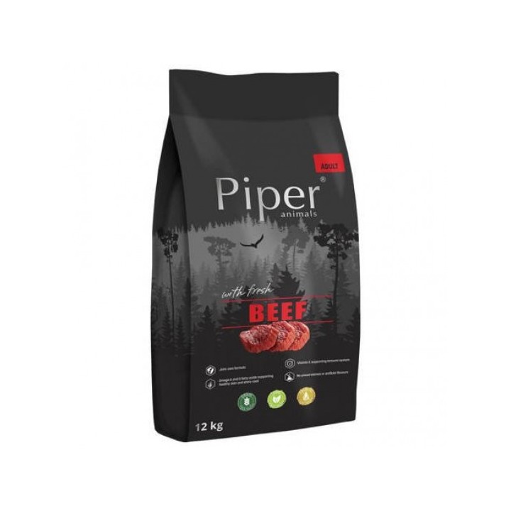 Piper Animals ze świeżą wołowiną karma sucha dla psa 12 kg