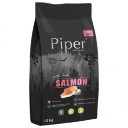 Piper Animals ze świeżym łososiem karma sucha dla psa 12 kg