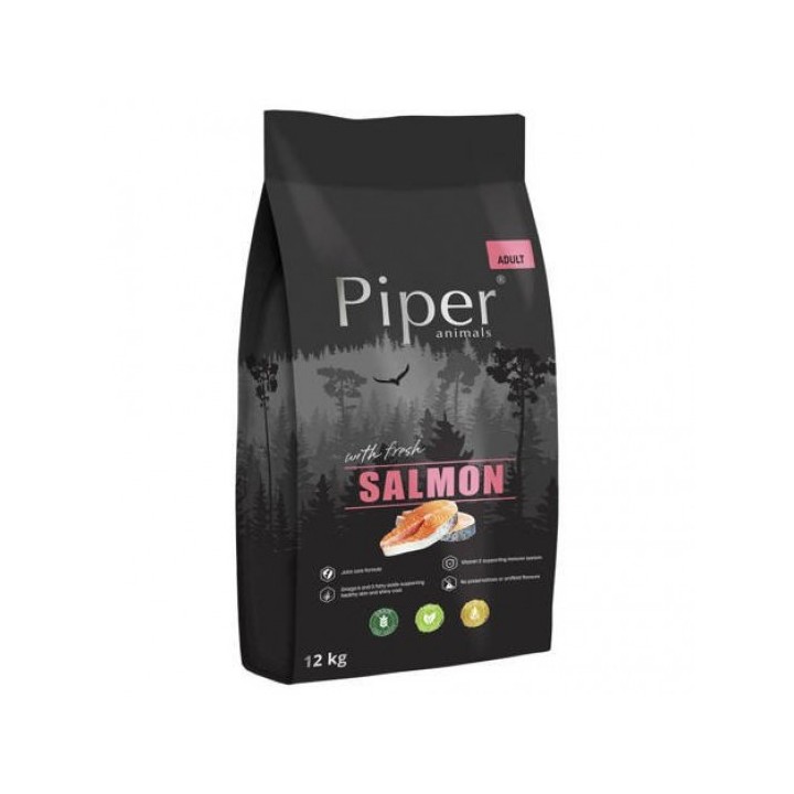 Piper Animals ze świeżym łososiem karma sucha dla psa 12 kg