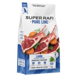 Super Rafi Pure Line z jagnięciną i batatami karma sucha dla psa 9 kg