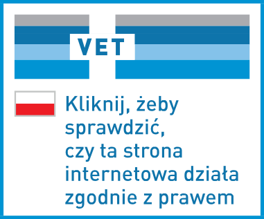 Wspólne logo UE – sprzedaż detaliczna weterynaryjnych produktów leczniczych na odległość. Kliknij, żeby sprawdzić, czy ta strona internetowa działa zgodnie z prawem